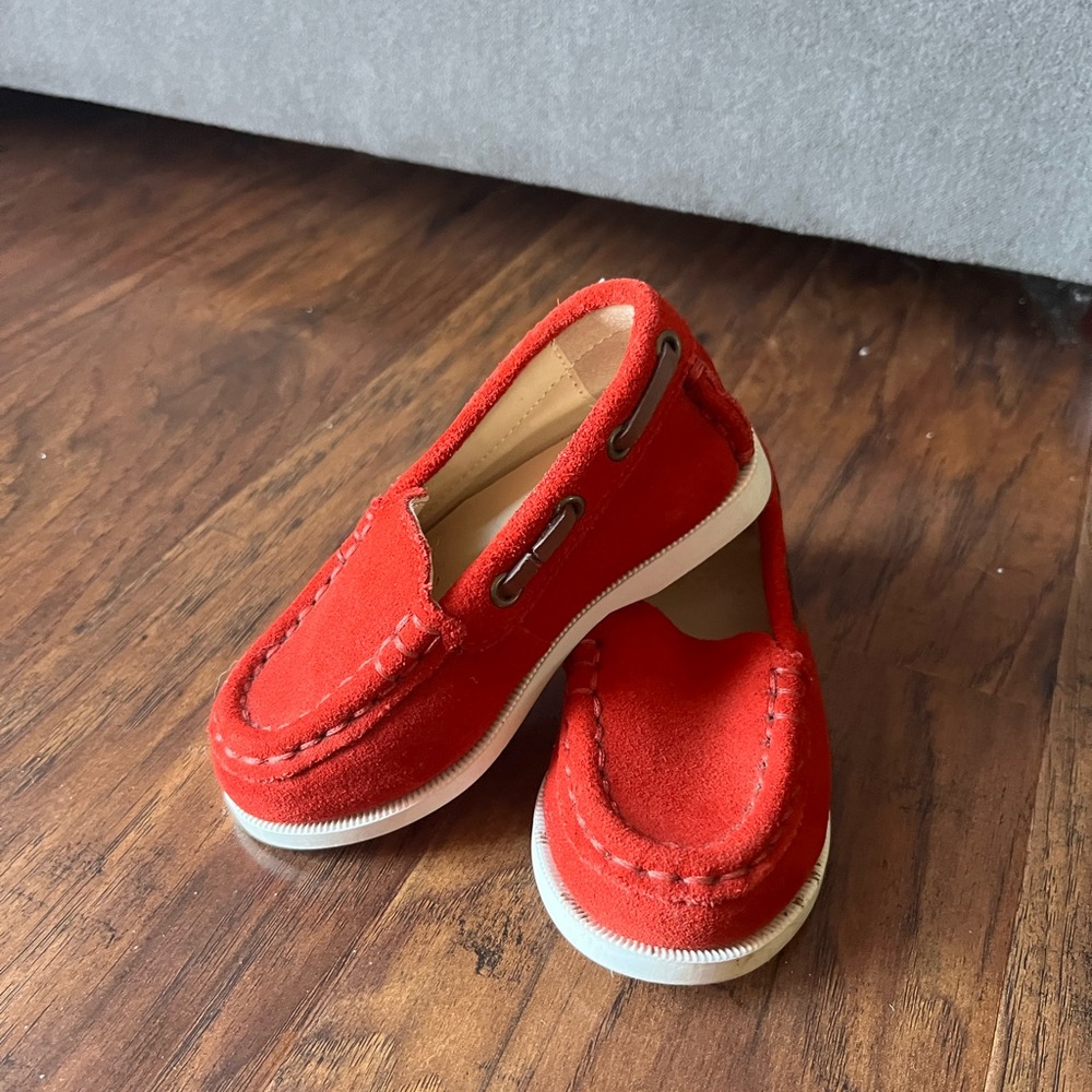 Janie and Jack Suede Toddler Loafers Moccasin Size 6